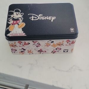 Disney Black and White Tin with Colorful Mickey Mouse Design